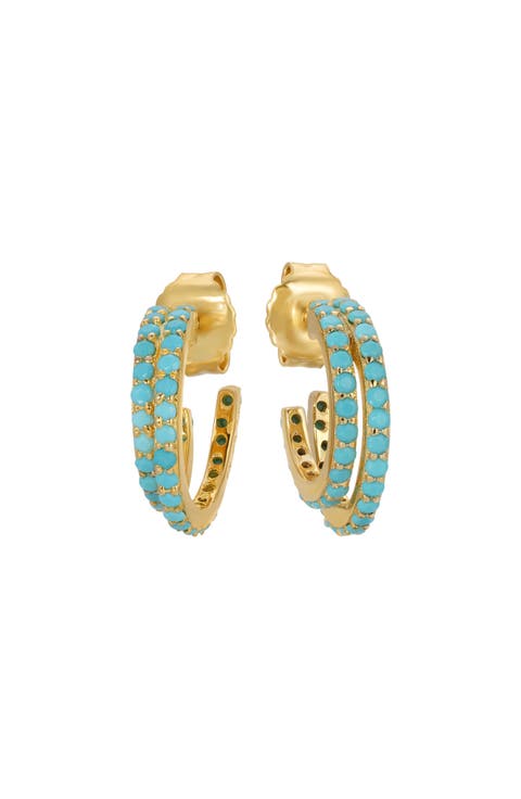 Evil Twin Double Huggie Hoop Earrings