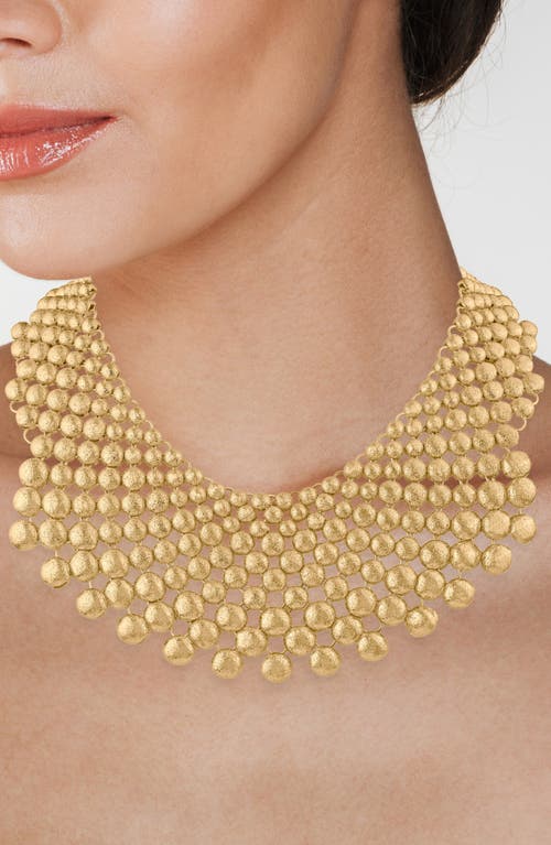 Jardin Extra Large Ball Bib Necklace In Gold