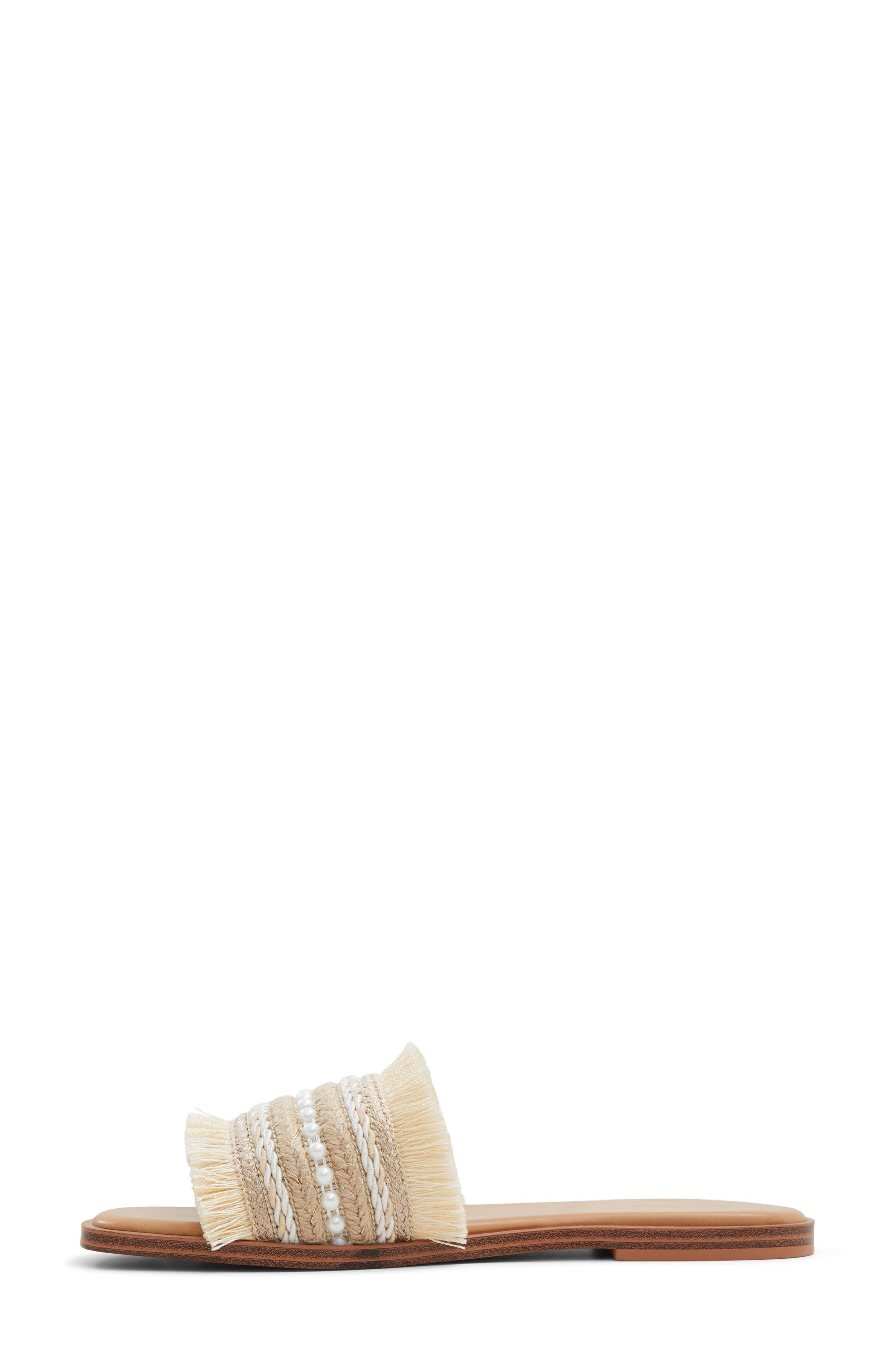 ALDO Fringey Slide Sandal, Alternate, color, 