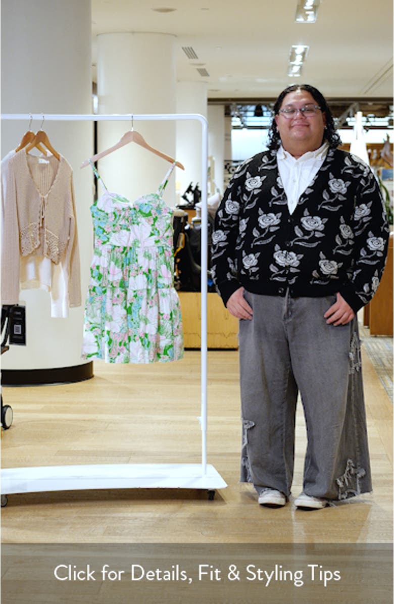 Bennet Floral Print Minidress, sales video thumbnail