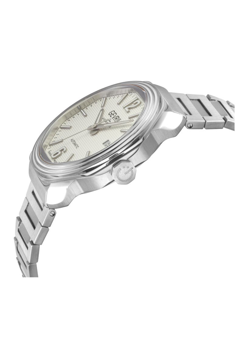 Roosevelt Automatic Bracelet Watch, 42mm, Alternate, color, SILVER