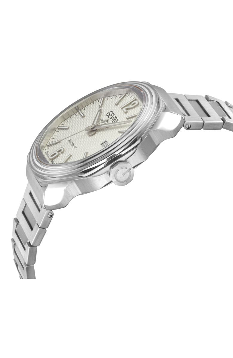 GEVRIL Roosevelt Automatic Bracelet Watch, 42mm, Alternate, color, Silver