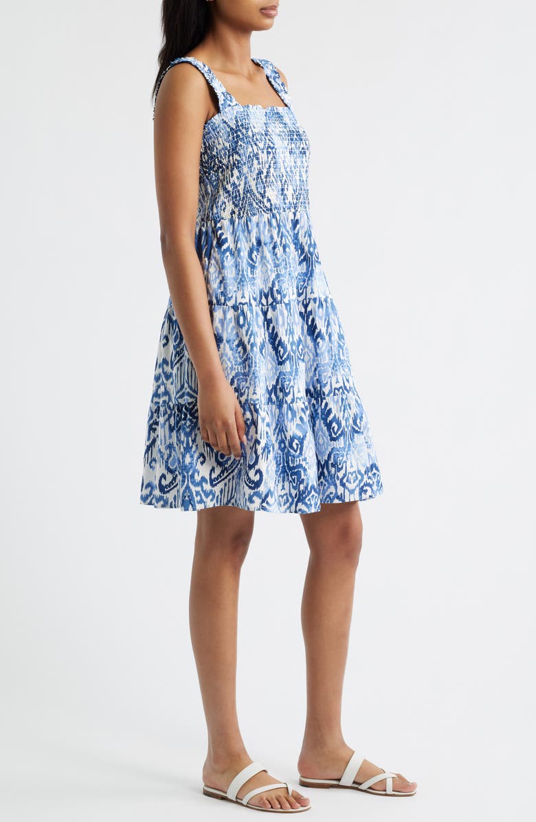 beachlunchlounge Alice Tiered Sundress, Alternate, color, Azurite