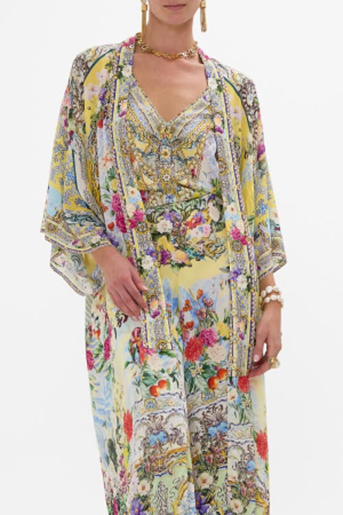 Camilla Kimono Layer With Collar Flor Fantastica In Flor Fantastica