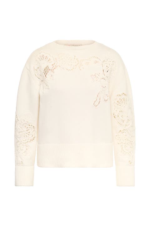 Cotton Pullover With Embroidery