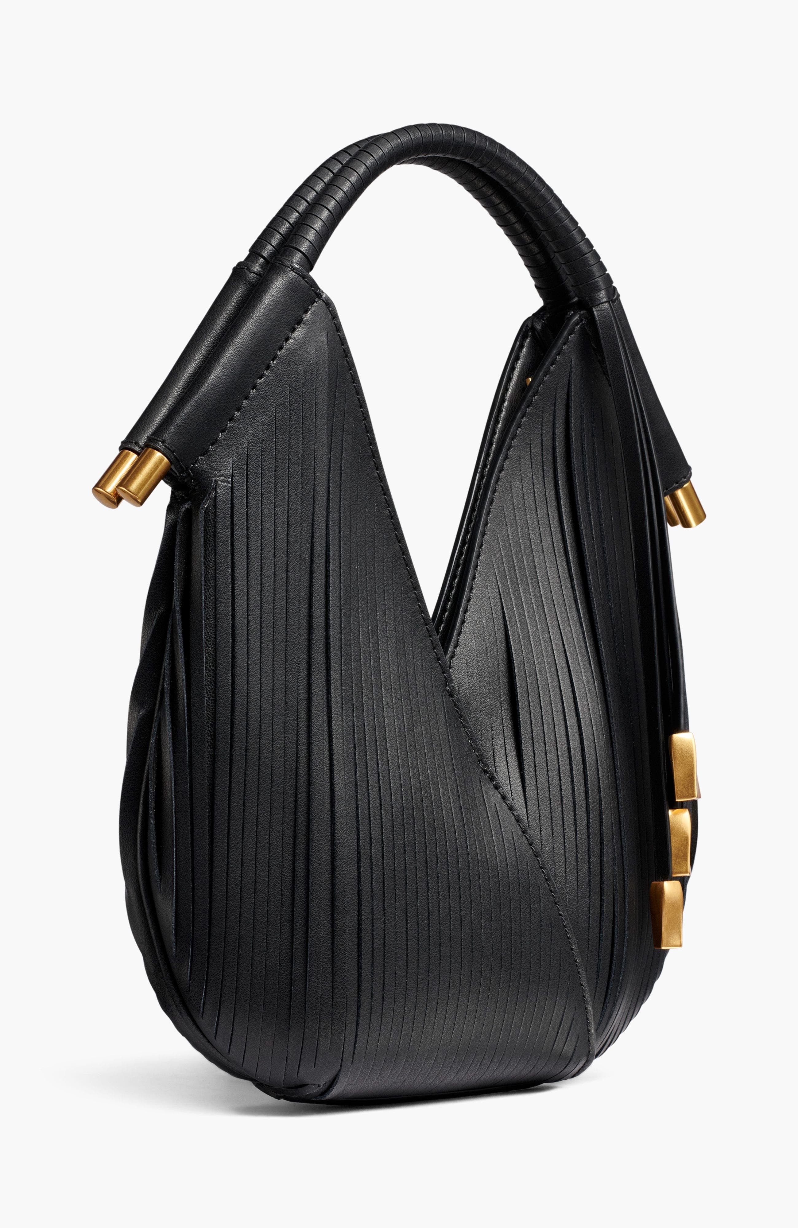 Donna Karan New York Baldwin Lasercut Micro Crossbody, Alternate, color, Black/Gold