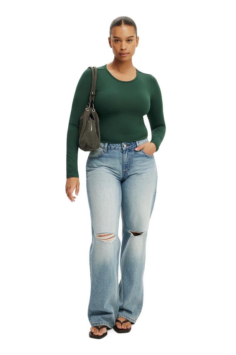 Women's Everyday Smooth Long Sleeve, Alternate, color, Treetop Green