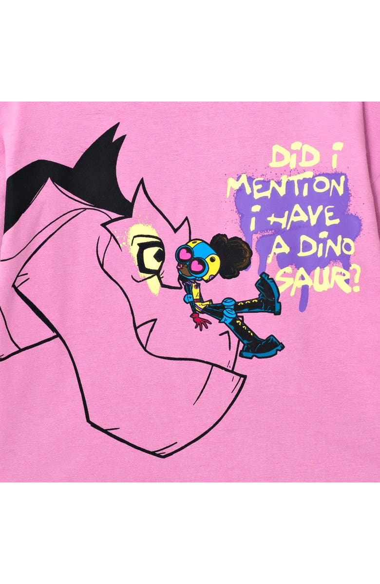 Marvel Moon Girl and Devil Dinosaur 2-Piece Tee and Bike Shorts Set, Alternate, color, Purple Devil Dinosaur
