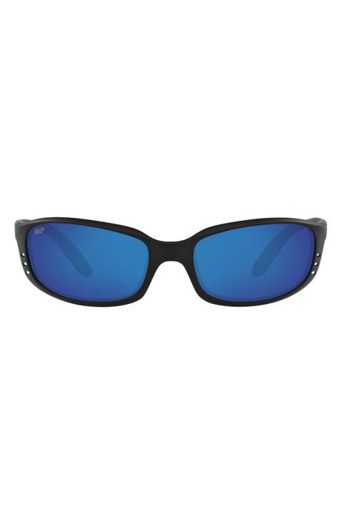 59mm Polarized Oval Sunglasses