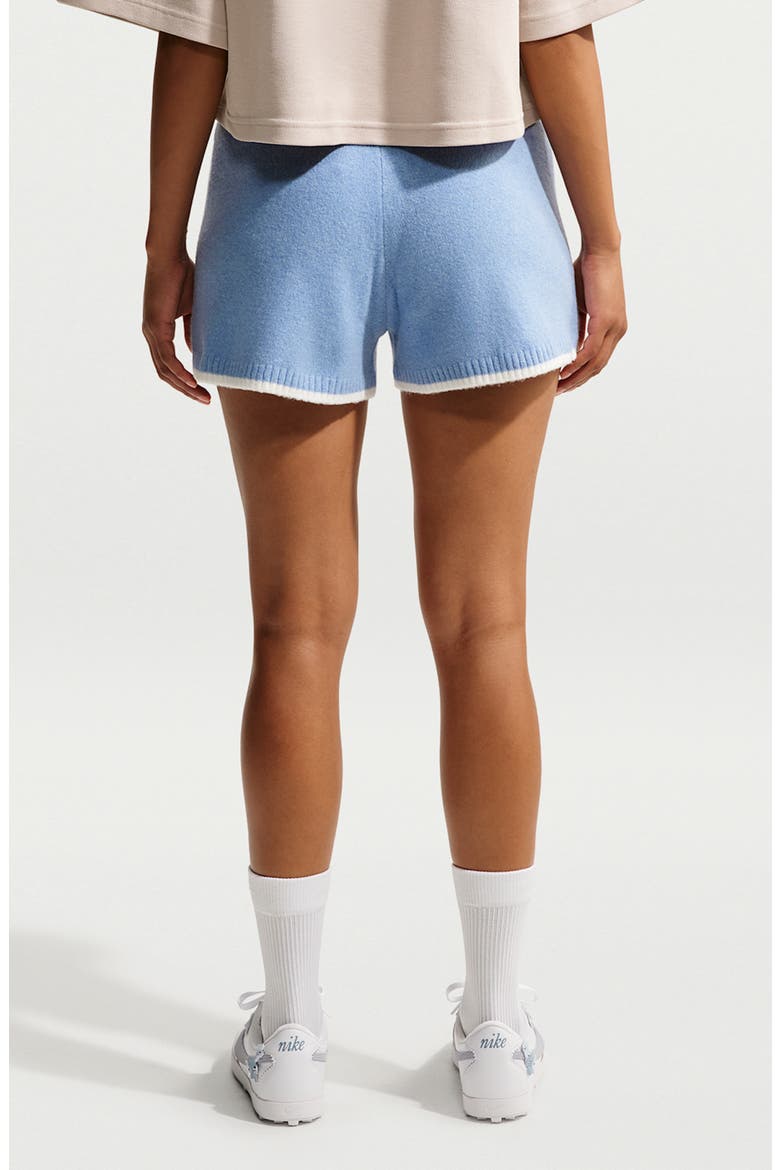 Sportswear Chill Knit Mid Rise Shorts, Alternate, color, WORK BLUE/ WHITE/ WHITE