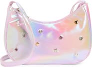 Capelli New York Kids' Embellished Iridescent Faux Leather Crossbody Bag