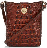 Brahmin Marley Croc Embossed Leather Crossbody Bag