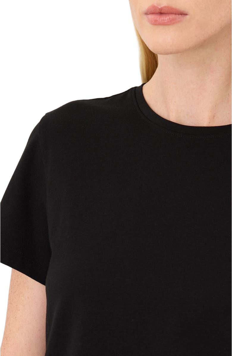 Pact Luxe Essential Crewneck Tee Made With Organic Cotton, Alternate, color, Black