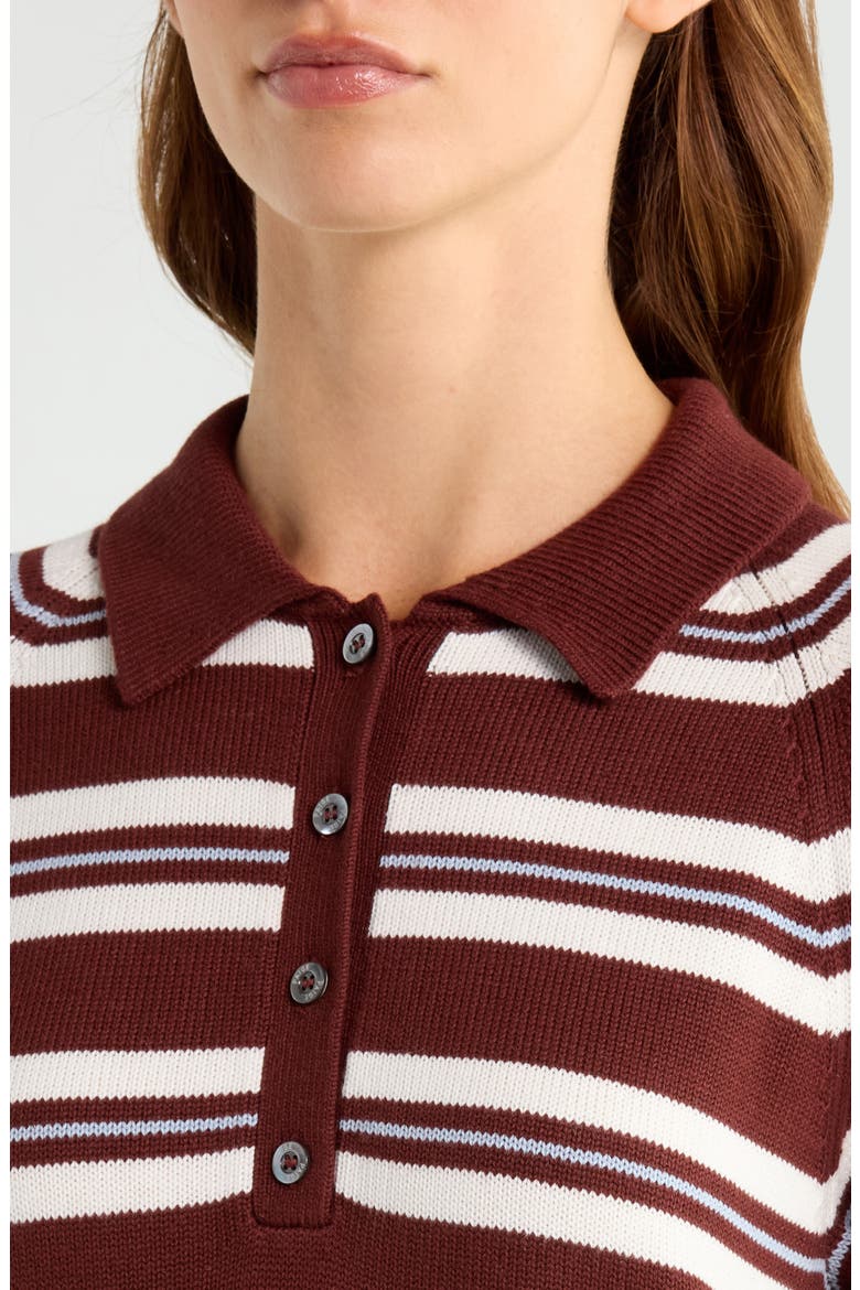 Birch Polo Sweater, Alternate, color, GARNET MULTI