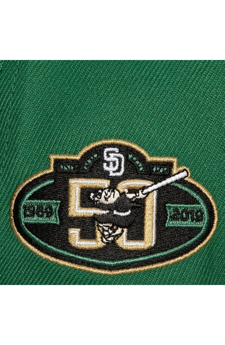 Mitchell & Ness Men's Mitchell & Ness Green/ San Diego Padres Bases Loaded Fitted Hat, Alternate, color,
