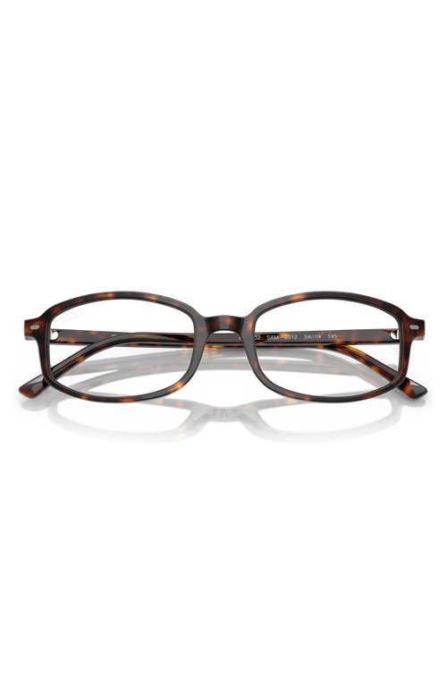 Ray Ban Ray-ban 54mm Irregular Optical Glasses In Havana