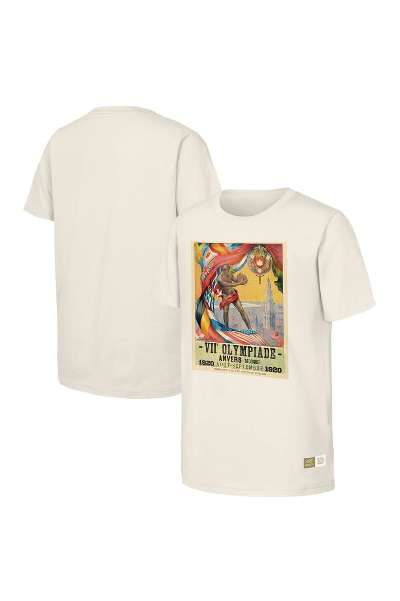 Men's  Natural 1920 Antwerp Games Olympic Heritage T-Shirt, Alternate, color, Natural