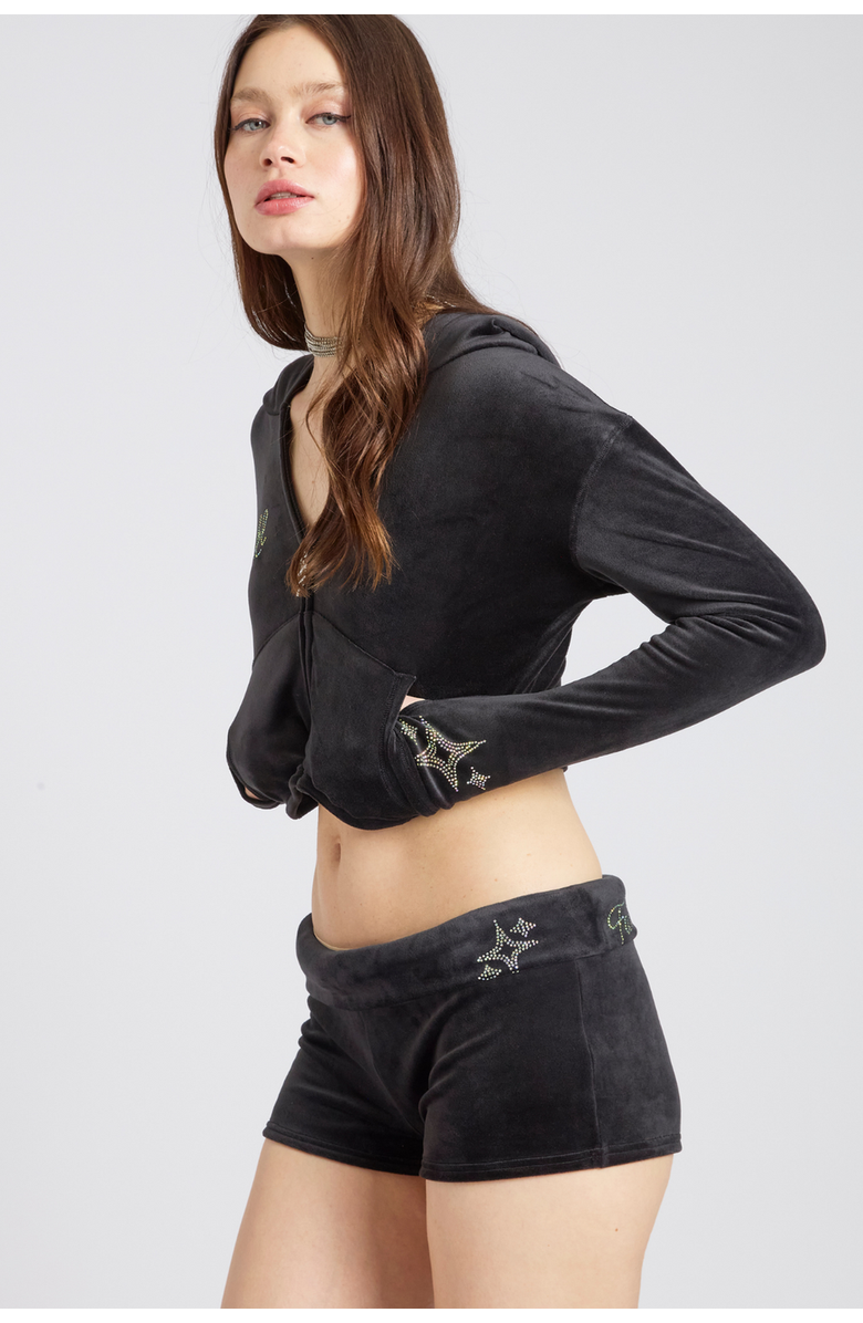 SPARKL Tracksuit Shorts, Alternate, color, Black