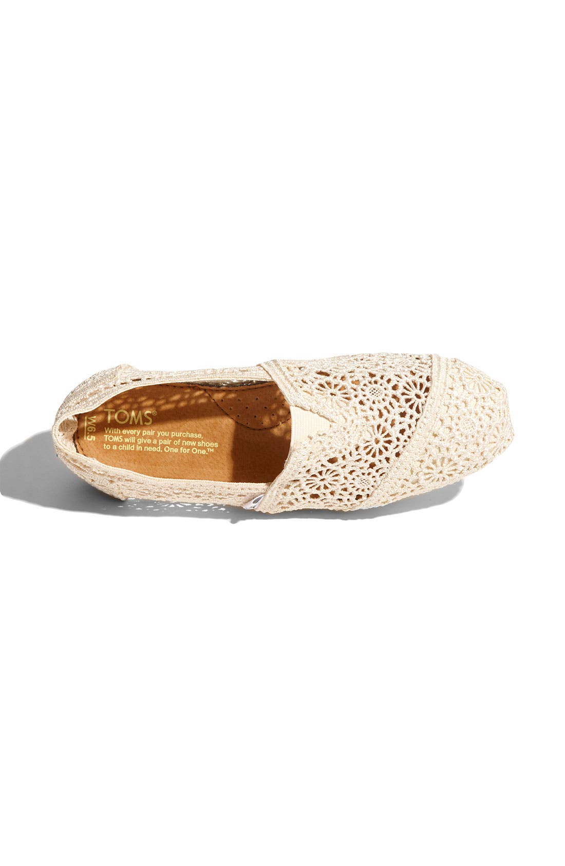 TOMS 'Classic' Crochet Slip-On, Alternate, color, 