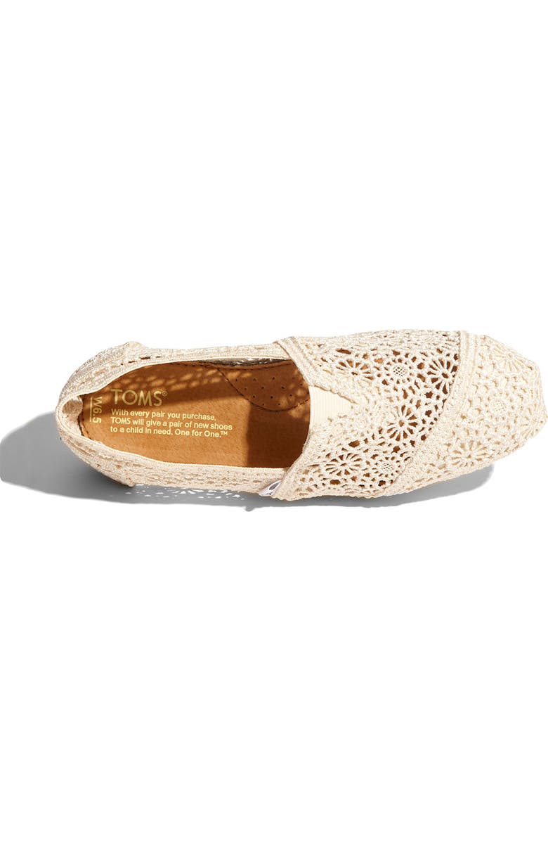 TOMS 'Classic' Crochet Slip-On, Alternate, color,