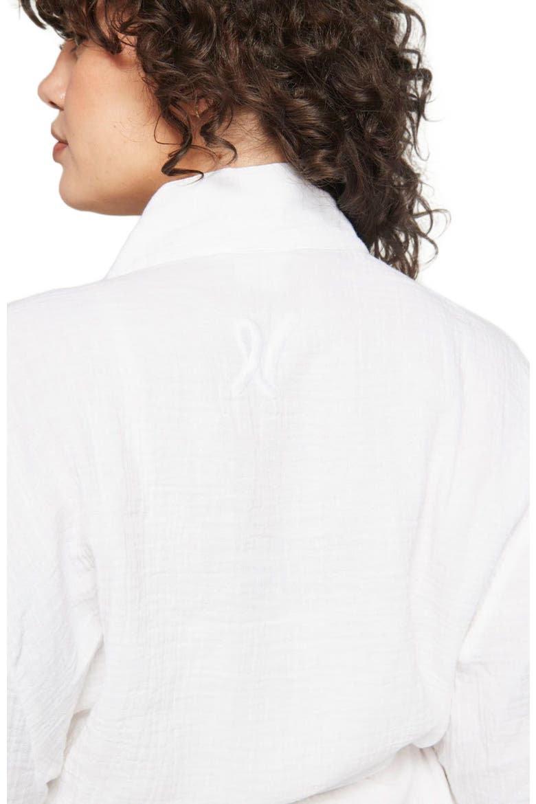 The Classic Belted Robe, Alternate, color, Cotton White