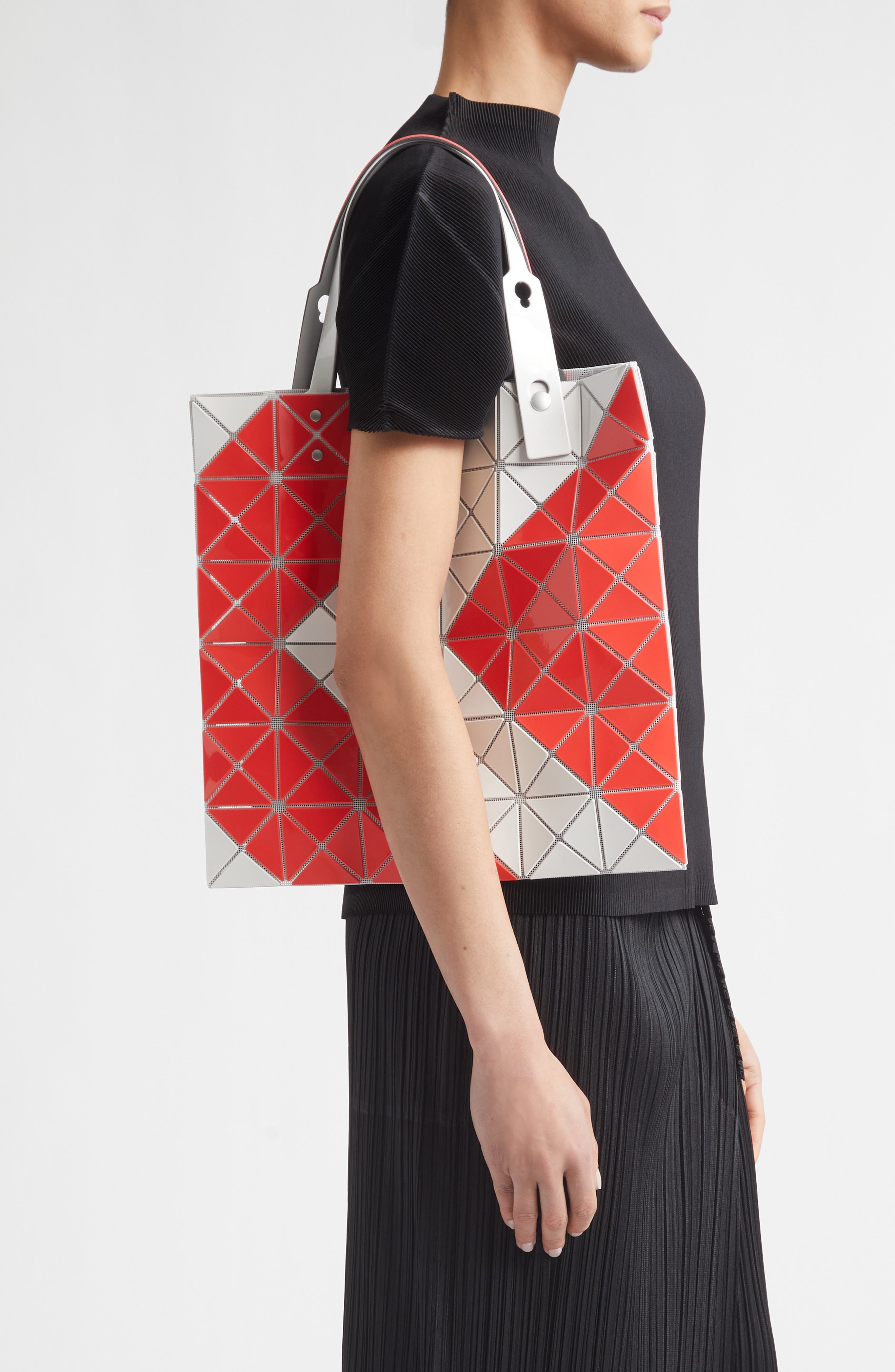 Sign Prism Tote, Alternate, color, RED
