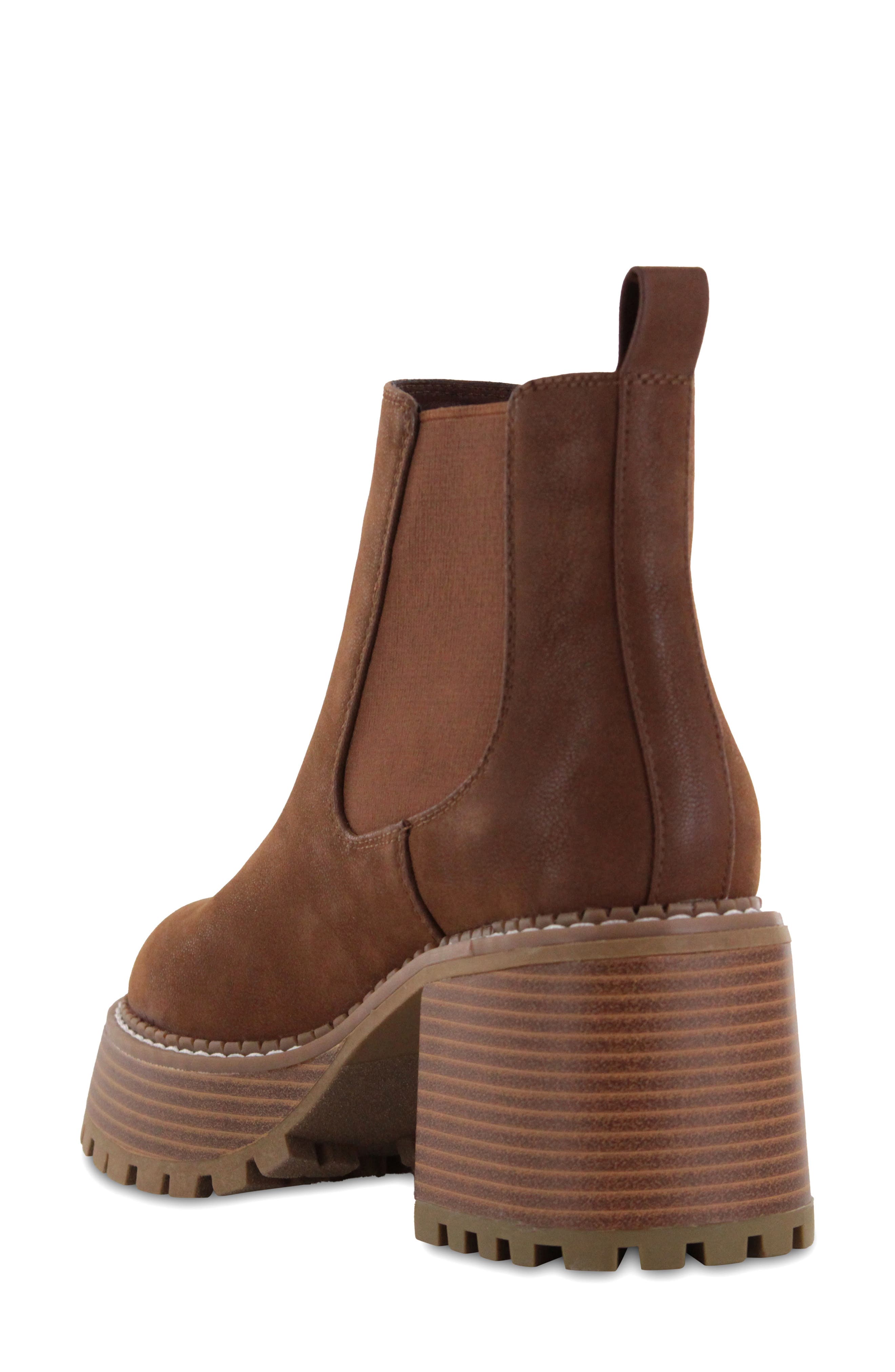 Ali Platform Lug Sole Boot, Alternate, color, COGNAC BRU