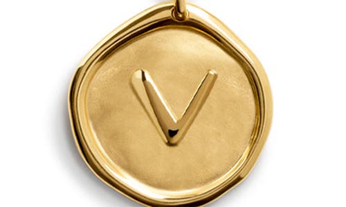MONICA VINADER MONICA VINADER INITIAL STAMP PENDANT NECKLACE