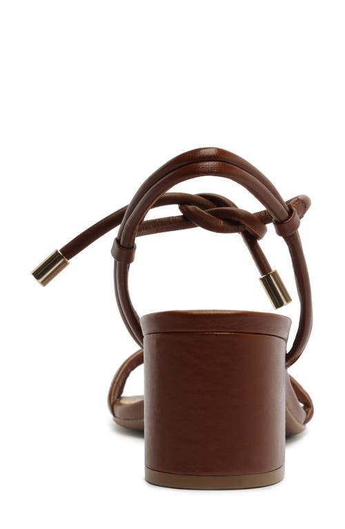 Arezzo Camila Mid Ankle Tie Sandal In Brown