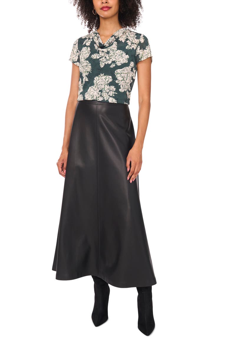 Cowl Neck Top, Alternate, color, FOREST NIGHT