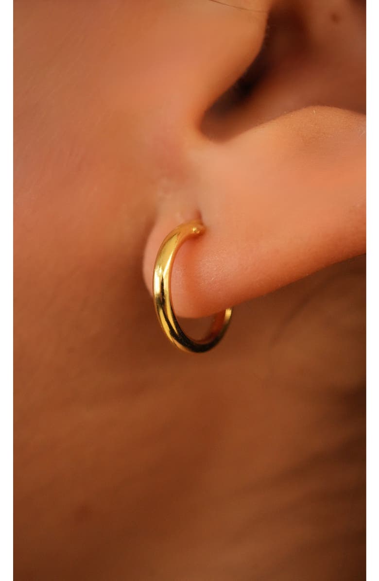 Argento Vivo Sterling Silver Argento Vivo Milano Sterling Hoop Earrings, Alternate, color, Gold