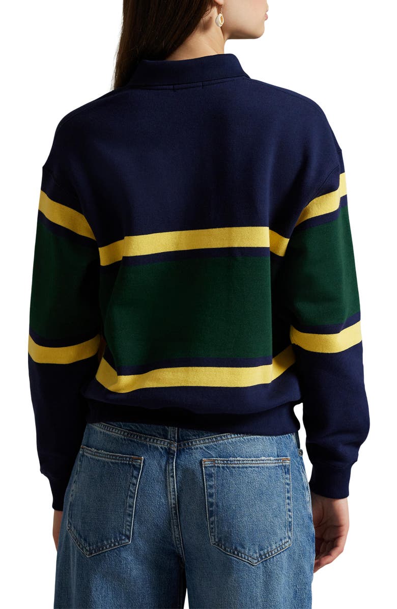 Polo Ralph Lauren Stripe Polo Sweatshirt, Alternate, color,
