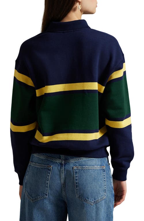 Polo Ralph Lauren Striped Cotton-blend Polo Shirt In Multi