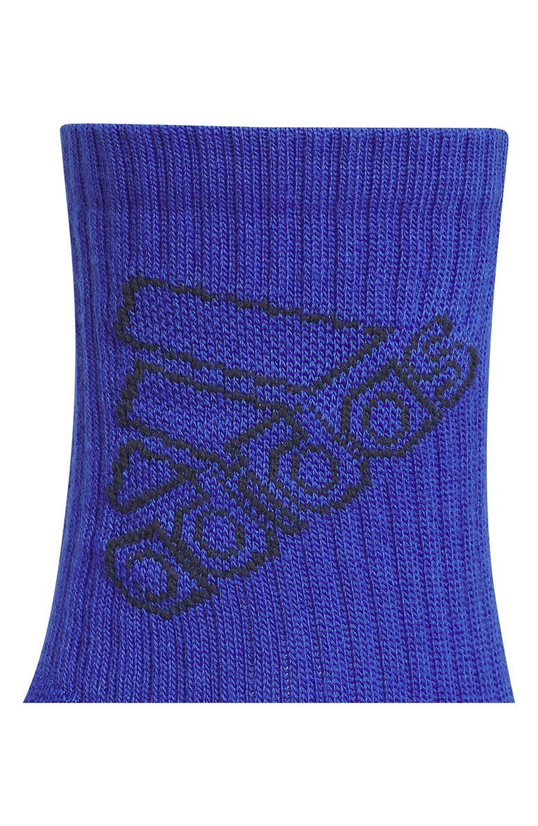 adidas Kids' Cushioned 2.0 6-Pack Crew Socks, Alternate, color, Lucid Blue/ Heather/ White