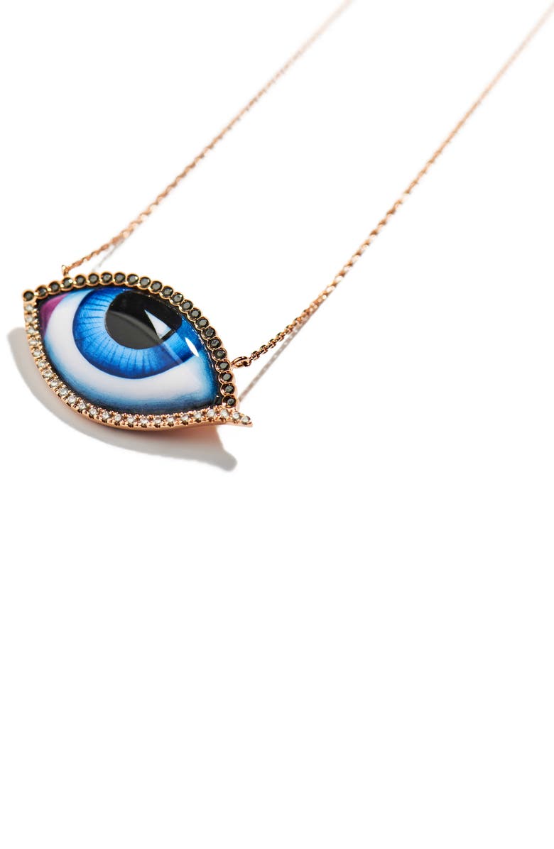 LITO Grand Bleu Diamond Necklace, Alternate, color, Blue