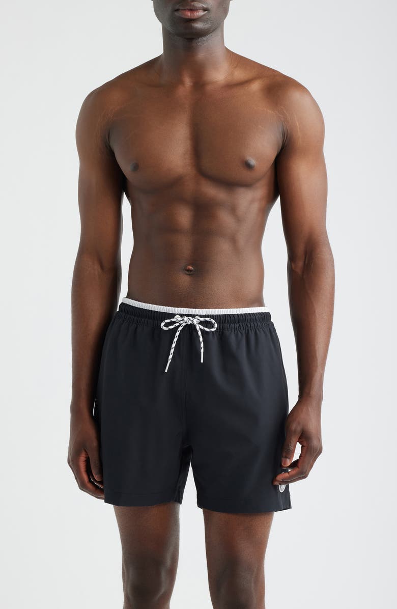 Chubbies The Capes 5.5-Inch Swim Trunks, Main, color, Black - Solid