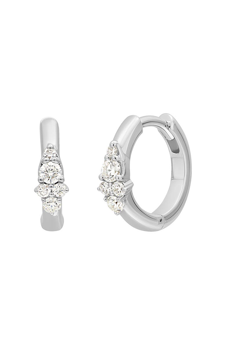 Bony Levy Getty Diamond Hoop Earrings, Main, color, 18K White Gold