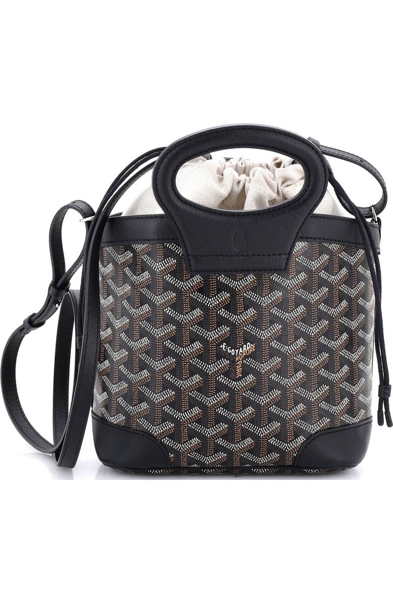Pre-Owned Goyard Beluga Bag Coated Canvas Mini, Main, color, Black