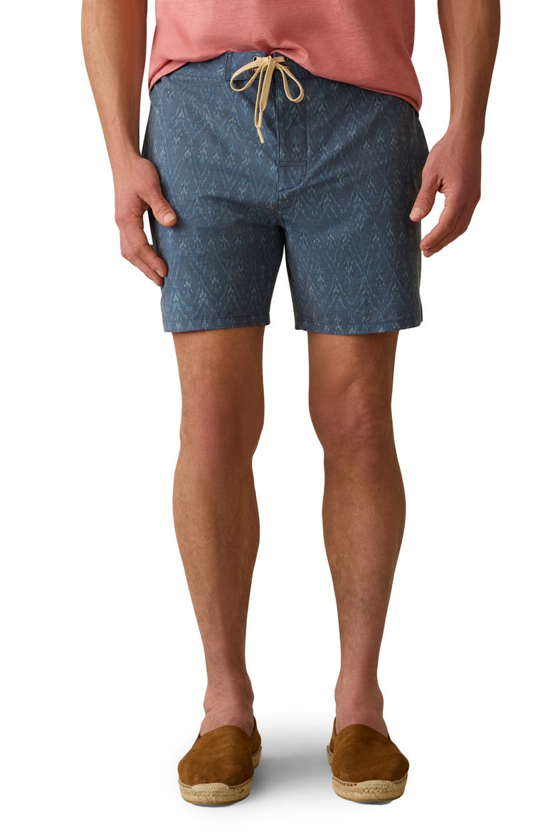Biarritz Board Shorts, Main, color, ATLANTIC WAVES IKAT