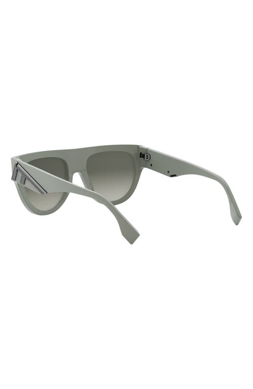 Fendi ' First 139mm Flat Top Sunglasses In Green