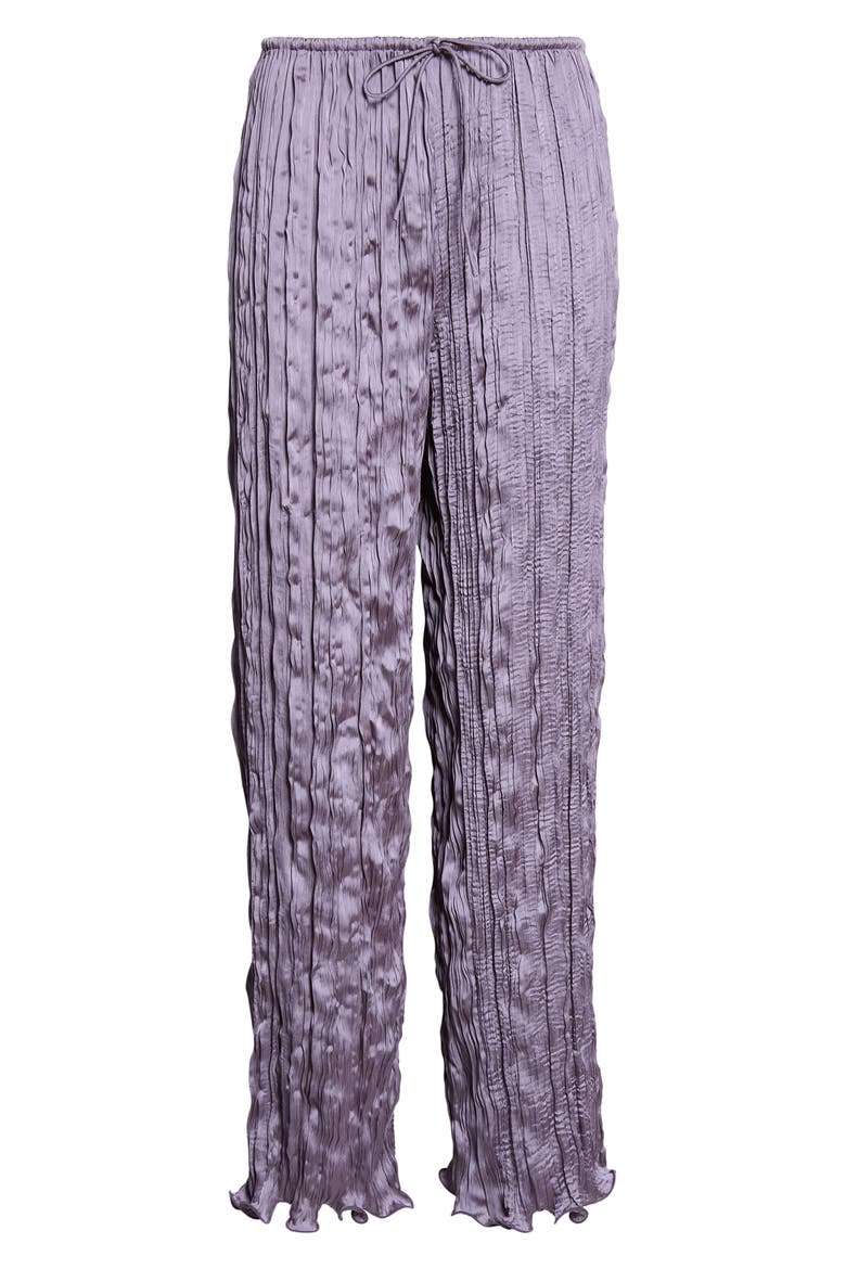 Esme Crinkled Wide Leg Pants, Alternate, color, DUSK