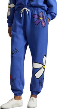 Polo Ralph Lauren Flower Graphic Cotton Blend Joggers
