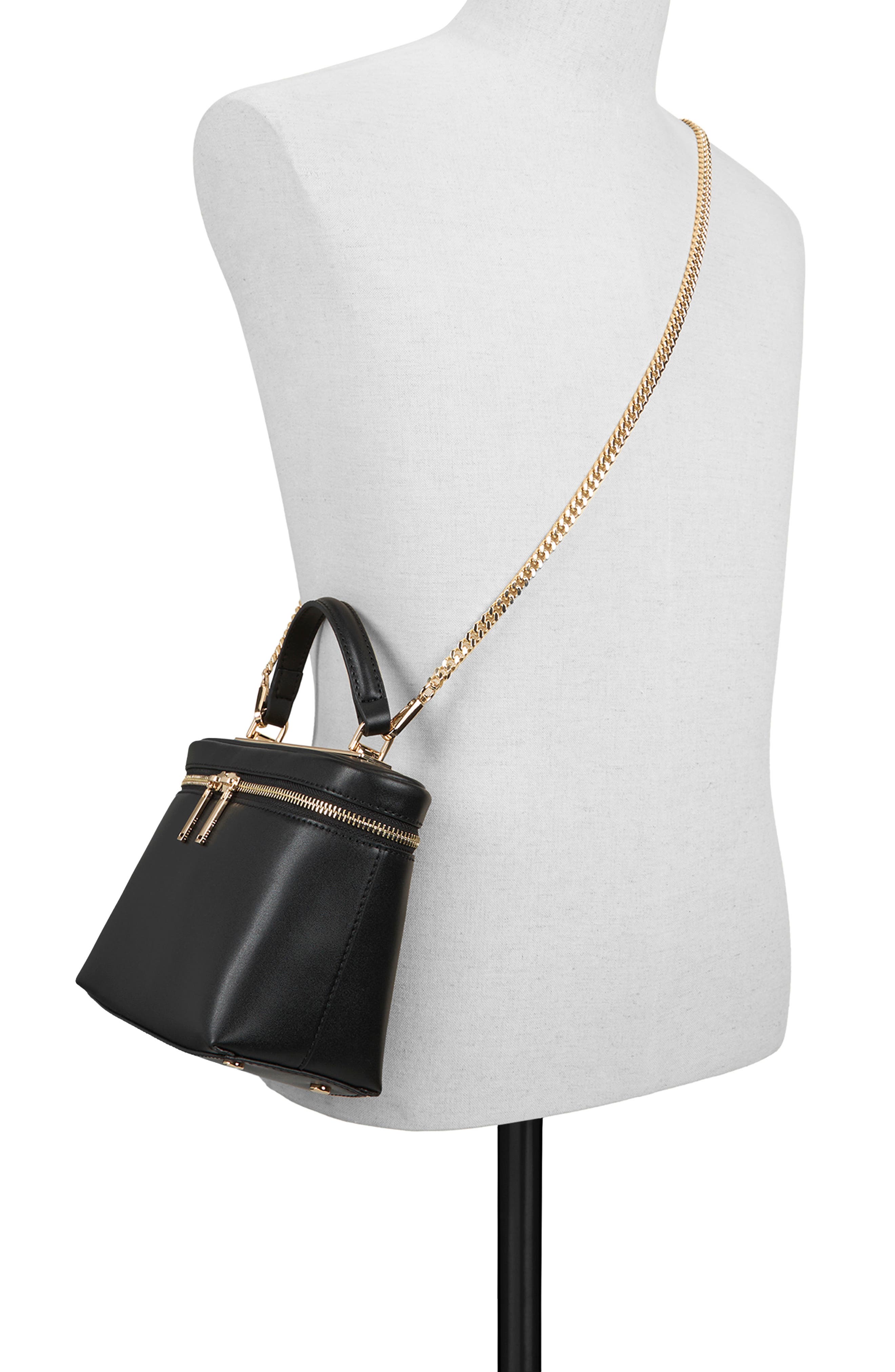 Tia Faux Leather Crossbody Bag, Alternate, color, SMOOTH OPEN BLACK