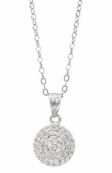 SAVVY CIE JEWELS Pavé Cubic Zirconia Pendant Necklace