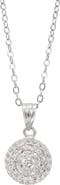 SAVVY CIE JEWELS Pavé Cubic Zirconia Pendant Necklace