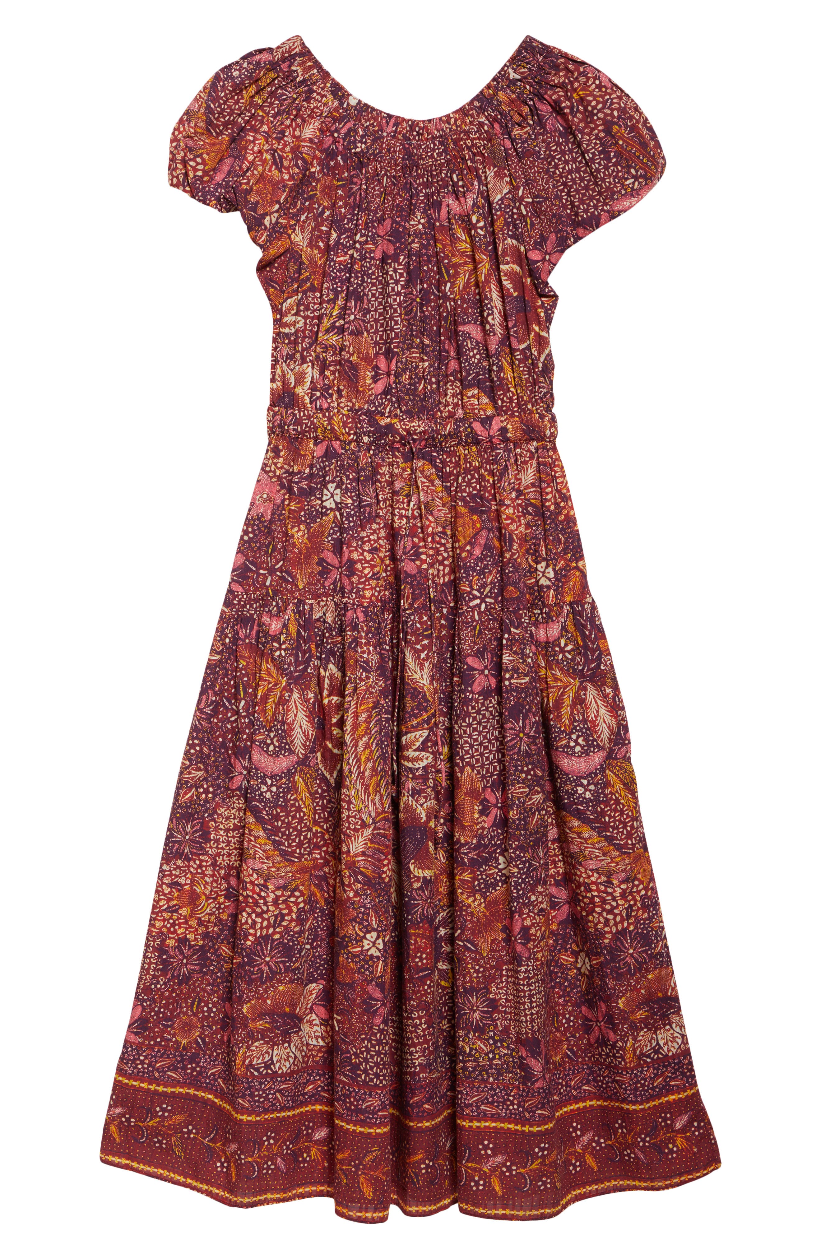 Abigail Puff Sleeve Cotton Blend Dress