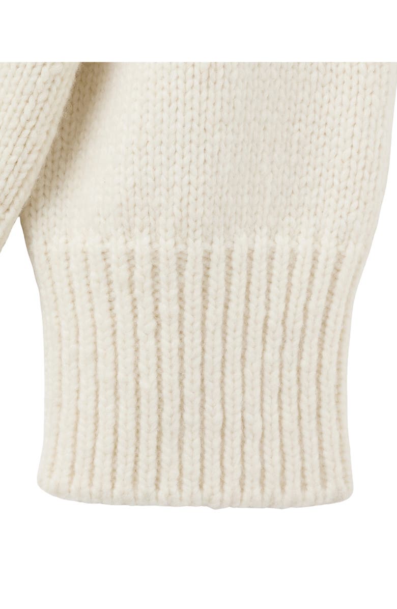MANGO Selection Chunky V-Neck Sweater, Alternate, color, Ecru