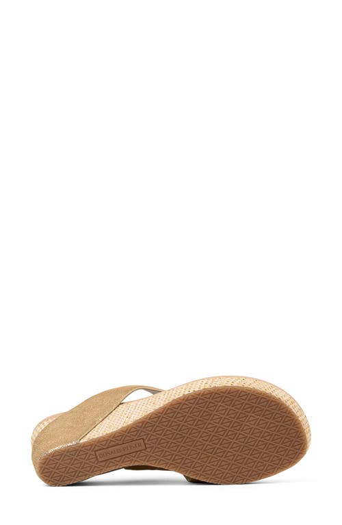 Shop Donald Pliner Platform Wedge Sandal In Pale Gold