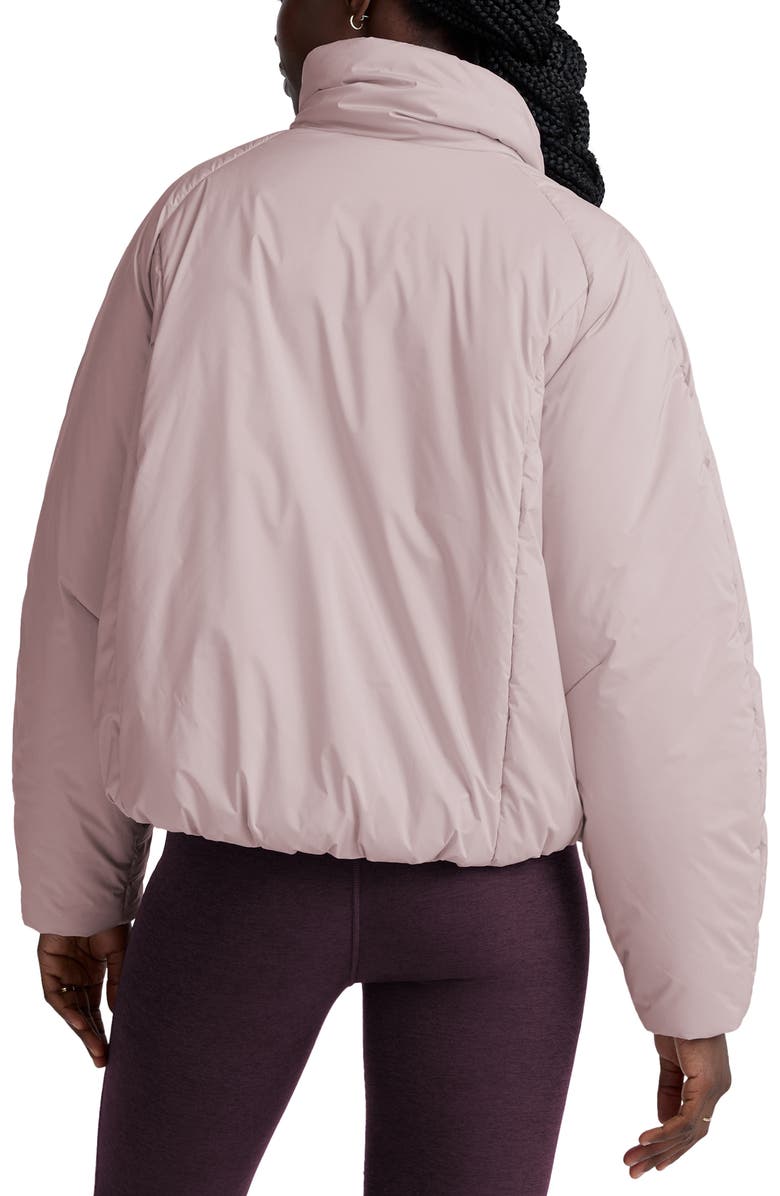 Beyond Yoga Warm Up Water Repellent Puffer Jacket, Alternate, color, Pale Pink