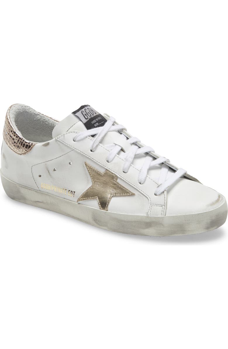 Golden Goose Superstar Low Top Leather Sneaker, Main, color,